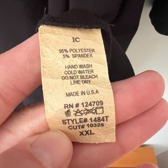 IC by Connie K Black Stretch Scoop Neck Tunic Top Women's Plus Size XXL - Picture 5 of 8